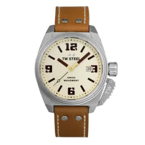 TW Steel Watch Men's Swiss Canteen Cream TW1100