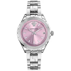 Versace Ladies Watch Hellenyium Pink Bracelet V12010015