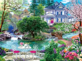 Waterside Tea, 1000 piece puzzle by Sunsout